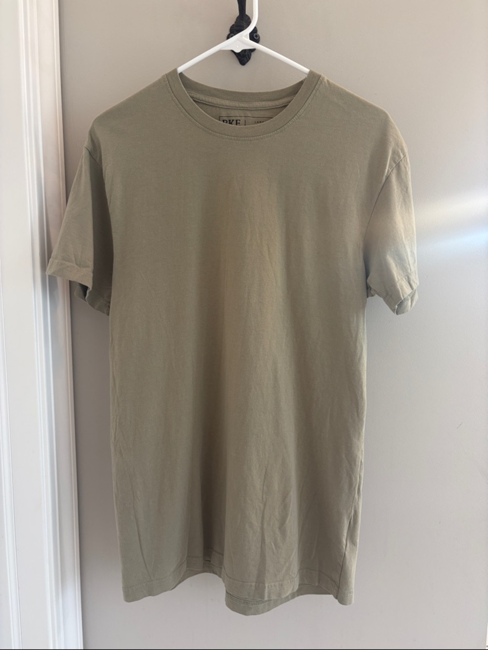BKE Basic Tshirt Short Sleeve Crew Neck Tee Size Large in Oak